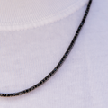Diamond Tennis Chain in Black- 2mm