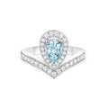 Chaumet Josephine Ring Turquoise Silver Cubic Zirconia