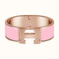 Hermes H Bracelet 18MM Pink Gold