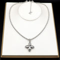 18K Louis Vuitton Flower Studs Necklace
